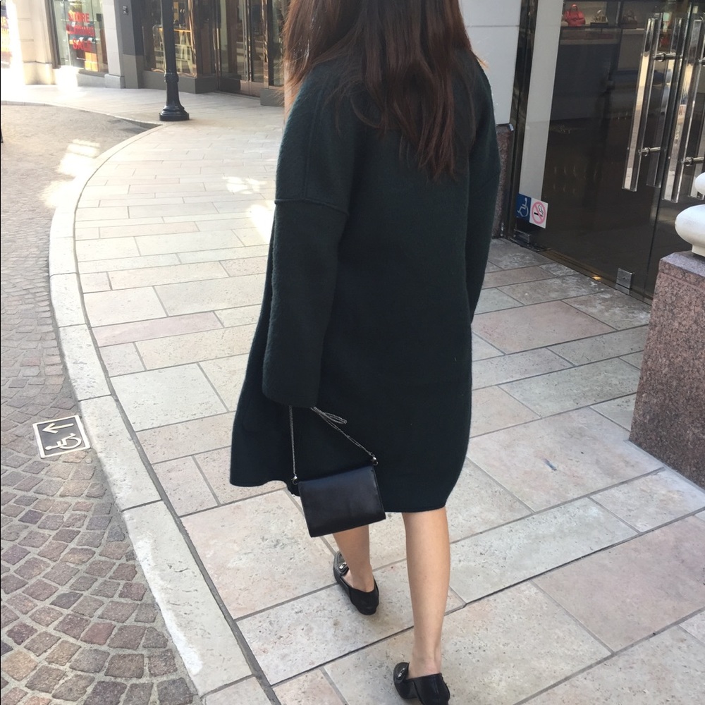 Forest Green Mohair Long Cardigan (NWT)